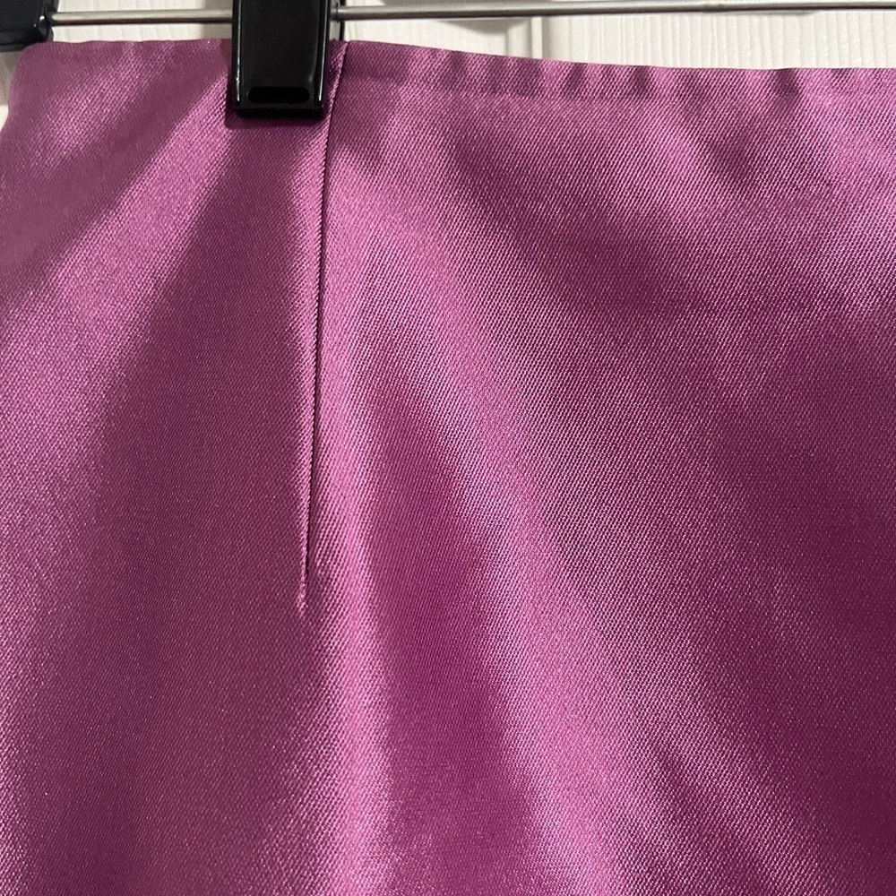 Kay Unger purple Silk/cotton Pencil Skirt - Picture 8 of 9